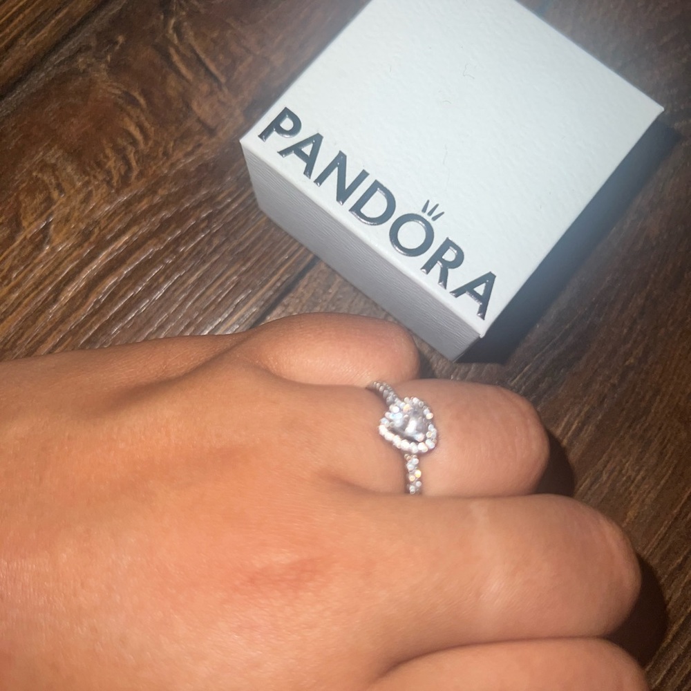 Pandora heart stone ring